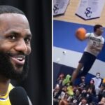 NBA – Bronny montre sa détente ahurissante à 17 ans, LeBron en furie !