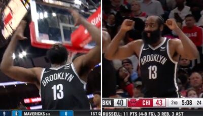 NBA – L’énorme foutage de gueule de James Harden sur les arbitres, devant leurs yeux