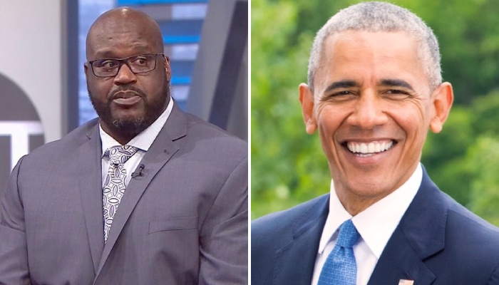 Shaquille O'Neal a déjà été tacle par Barack Obama une fois