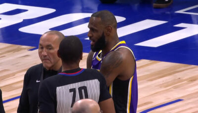 NBA – La photo buzz de LeBron durant la vilaine défaite des Lakers !