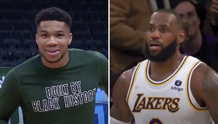 La superstar NBA des Milwaukee Bucks, Giannis Antetokounmpo, a imité une dinguerie de LeBron James