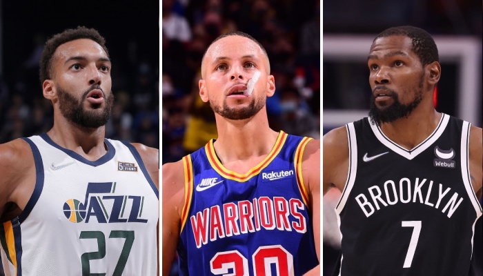 Les superstars NBA Rudy Gobert, Stephen Curry et Kevin Durant bataillent en ce début de saison pour le titre de MVP