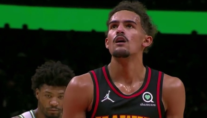 Le meneur star NBA des Atlanta Hawks, Trae Young