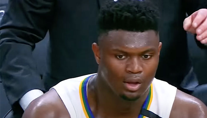 La star NBA Zion Williamson sous les couleurs des New Orleans Pelicans