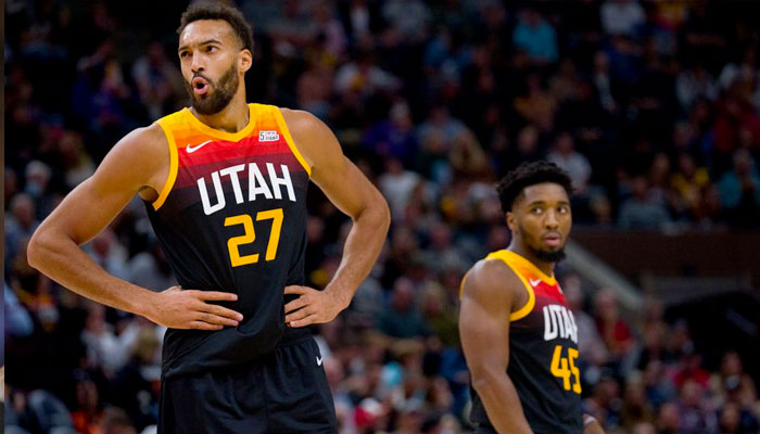 Rudy Gobert aux côtés de Donovan Mitchell NBA