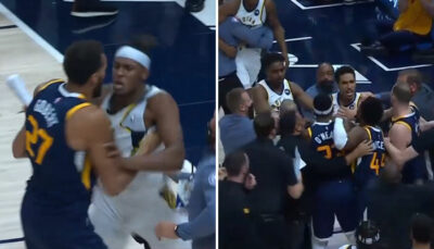 NBA – Violente échauffourée entre Jazz et Pacers, Rudy Gobert impliqué et éjecté !