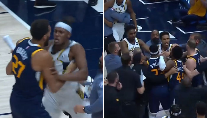 Violente échauffourée entre Jazz et Pacers, Rudy Gobert impliqué et éjecté ! NBA