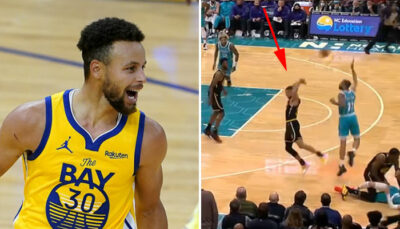 NBA – Steph Curry claque une des passes de la saison !