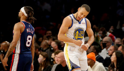 NBA – Steph Curry atomise les Nets, KD et Harden dépités par sa prestation !