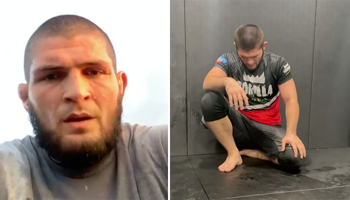 Khabib Nurmagomedov à l'entrainement