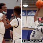 NBA/HS – À 14 ans, le fils cadet de LeBron claque son premier tomar, le King en feu !