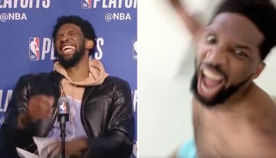 NBA – En caleçon, Joel Embiid jubile devant le sacre de Verstappen en F1