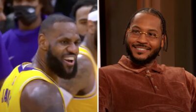 NBA – Le message viral de Melo à LeBron après son alley oop ridicule