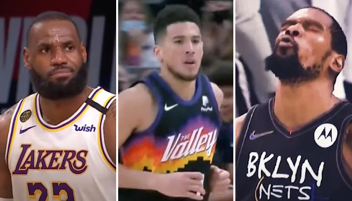 NBA Devin Booker à égalité avec LeBron et KD