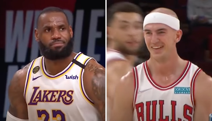 Alex Caruso a rigolé suite au troll des Bulls sur les Lakers de LeBron