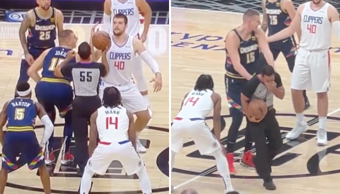 Nikola Jokic qui twerk sur le terrain