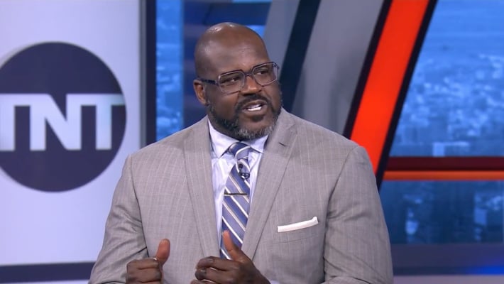 La légende NBA Shaquille O'Neal, ici sur le plateau de TNT