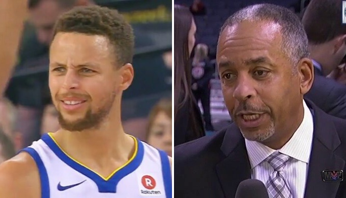 The viral photo of Steph Curry's father at Game 4, with his new girlfriend!  - US Sports