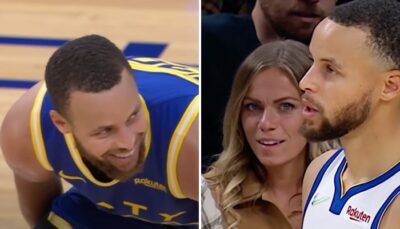 NBA – Une femme fait le buzz au premier rang derrière Steph Curry !