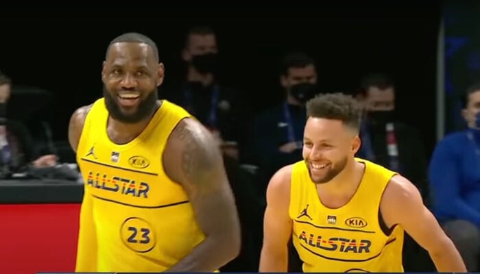 NBA LeBron et Curry se marrent