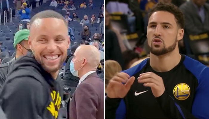 Steph Curry réagit à la séquence virale de Klay Thompson