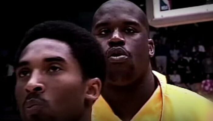 Les légendes NBA Kobe Bryant et Shaquille O'Neal