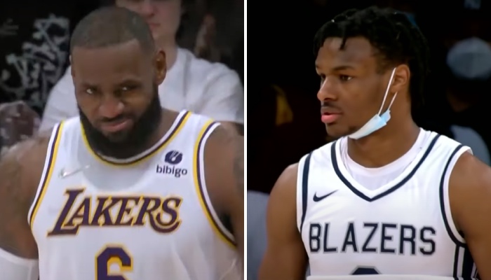 La superstar NBA des Los Angeles Lakers, LeBron James, n'a que très peu de chances d'évoluer dans la ligue avec Bronny James selon un célèbre analyste