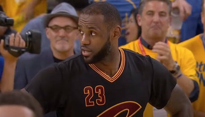 La superstar NBA LeBron James, ici sous les couleurs des Cleveland Cavaliers