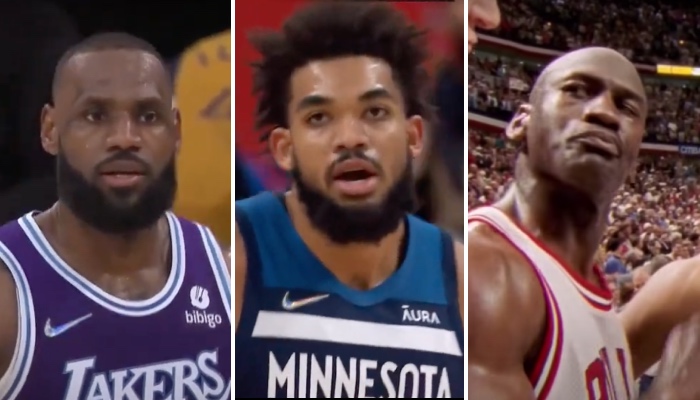 La star NBA des Minnesota Timberwolves, Karl-Anthony Towns, a dû trancher entre LeBron James et Michael Jordan dans le débat du GOAT