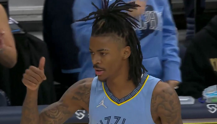 Ja Morant avec le maillot des Grizzlies