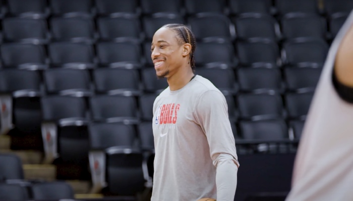 DeMar DeRozan tout sourire depuis son arrivée aux Bulls