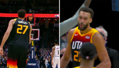 NBA – Rudy Gobert marque un tir fou à plus de 20 mètres… en vain !