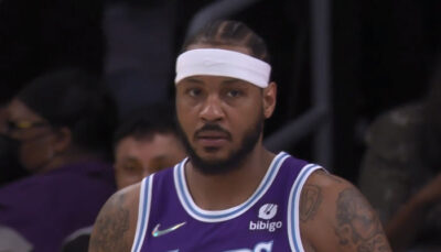 NBA – Douche froide inévitable pour Carmelo Anthony !