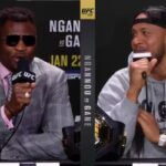 UFC 270 – Francis Ngannou chauffe Ciryl Gane en tête-à-tête et tente de l’humilier !