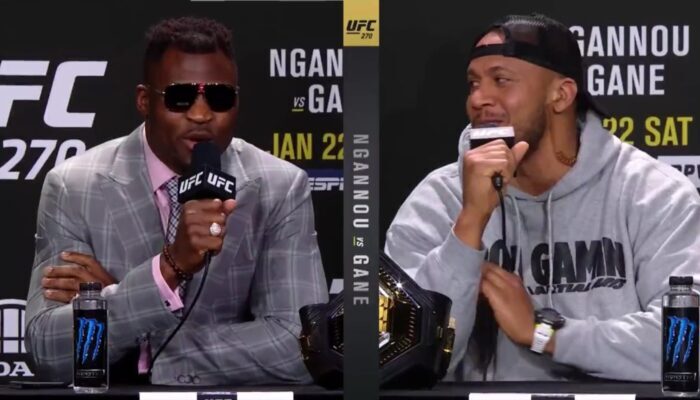 Francis Ngannou chauffe Ciryl Gane avant leur duel