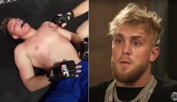 Jake Paul terminé lors d'un combat MMA