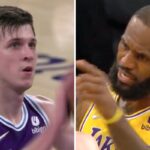 NBA – La réaction virale du rookie des Lakers face à LeBron James