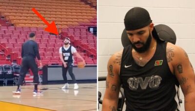 NBA – Drake se lance dans un 1-vs-1 avec une star… et se fait ridiculiser !