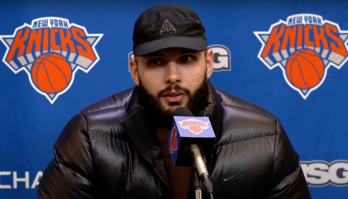 L'arrière français NBA des New York Knicks, Evan Fournier