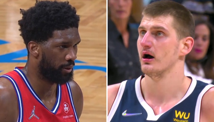 Les superstars NBA Joel Embiid et Nikola Jokic se livrent à une belle bataille pour le trophée de MVP