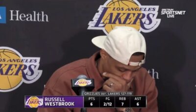 NBA – Les vidéos virales de Russell Westbrook au bord des larmes après la défaite