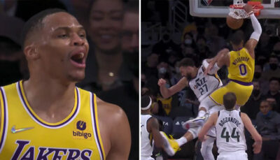 NBA – Russell Westbrook fait trembler la salle et atomise Rudy Gobert au cercle !