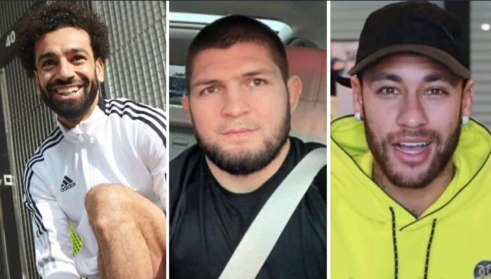 Mohamed Salah, Khabib Nurmagomedov et Neymar