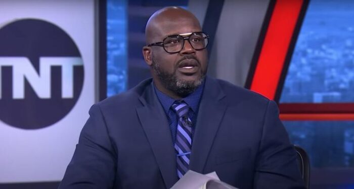 Shaquille O'Neal sur le plateau d'Inside The NBA