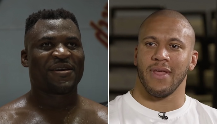 L'ex-champion UFC des poids lourds, Francis Ngannou, et le combattant français Ciryl Gane