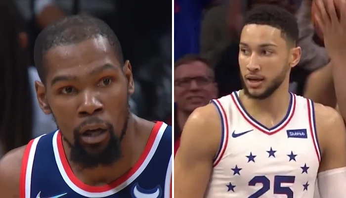 NBA Durant et Simmons en contact