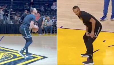 NBA – Les images virales du warm-up de Steph Curry, surhumain !