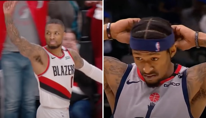 Bradley Beal des Wizards et Damian Lillard des Blazers