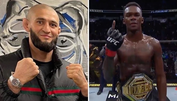 Khamzat Chimaev a défié Israel Adesanya sur les réseaux sociaux après l'UFC 271