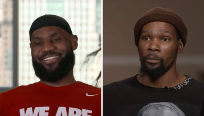 Kevin Durant snobe James Harden, LeBron explosé de rire !